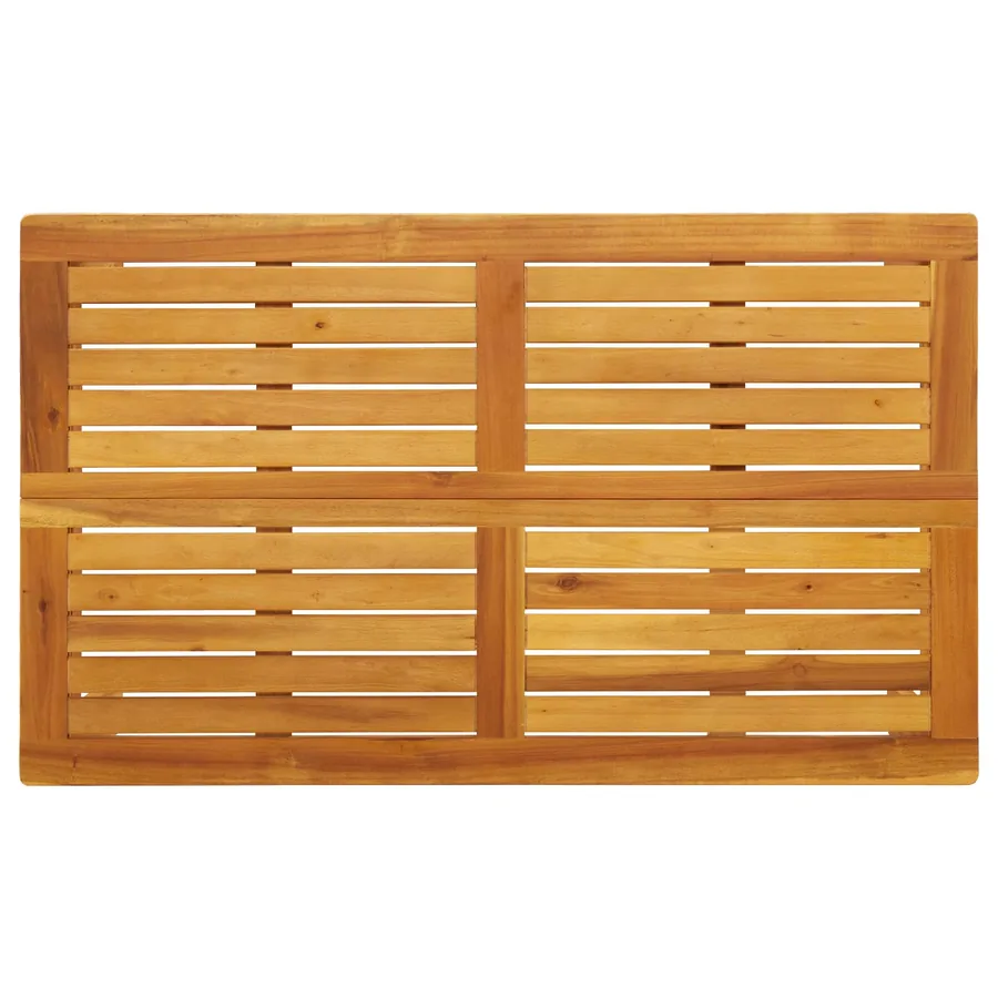 Ensemble de Canapés Uni 5 pcs Gris Bois d'Acacia Massif - 13