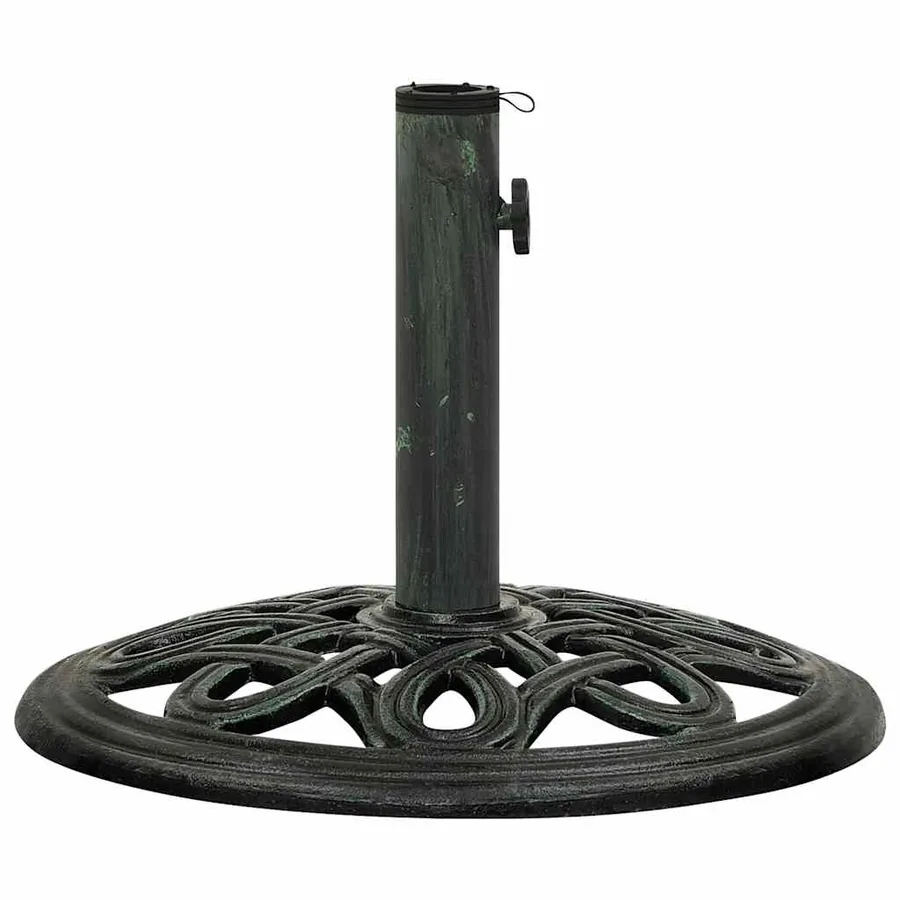 Socle de parasol Vert 40x40x32 cm Fonte - 2