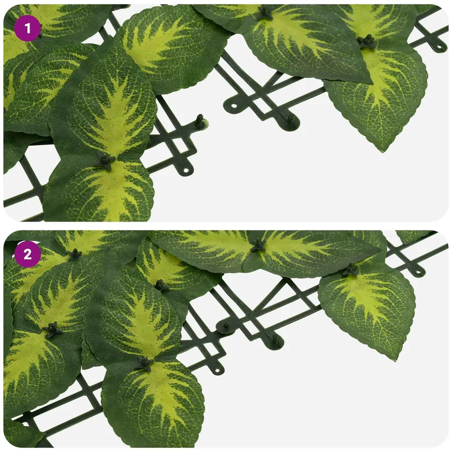 Écran de balcon avec feuilles Vert et jaune 400 x 150 cm - 6