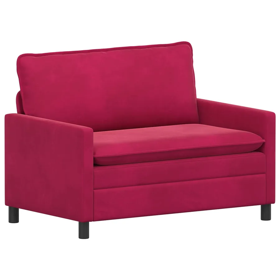 Canapé Bordeaux 126 x 81 x 87,5 cm Velours - 2