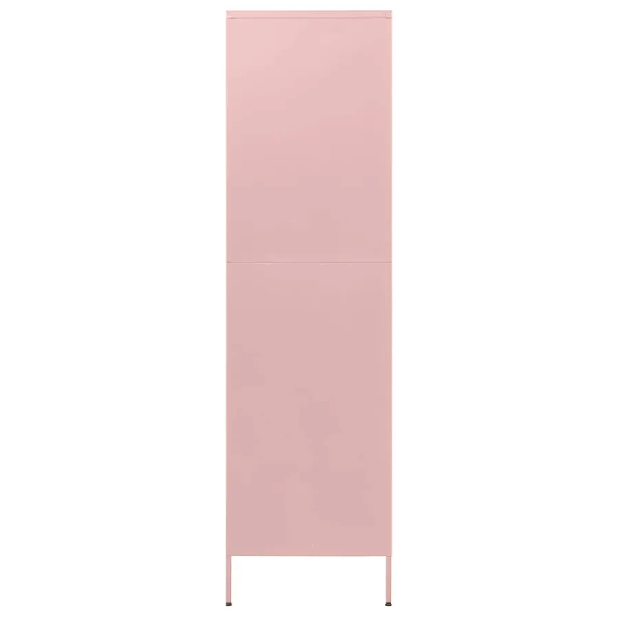 Garde-robe Rose 90x50x180 cm Acier - 4