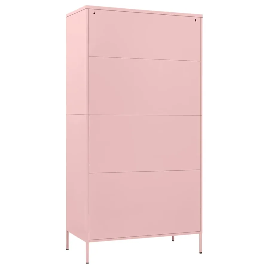 Garde-robe Rose 90x50x180 cm Acier - 5