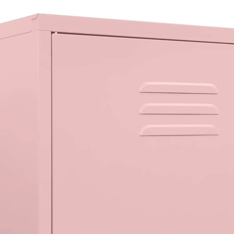 Garde-robe Rose 90x50x180 cm Acier - 8