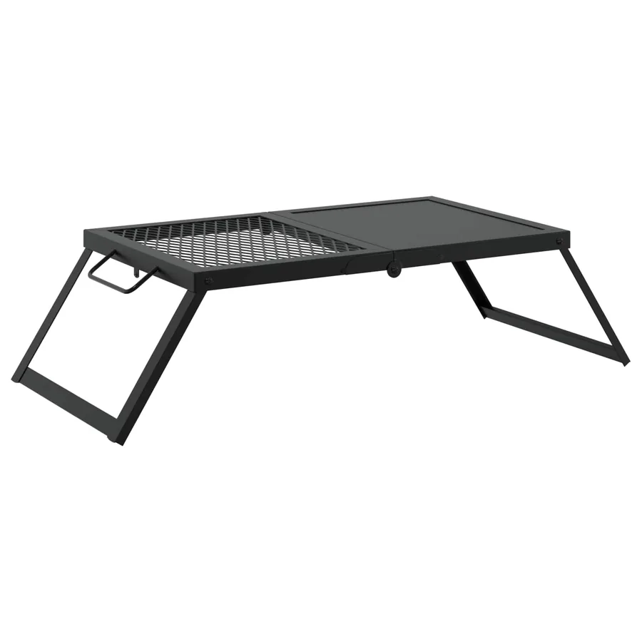 Gril de camping pliable Noir 31,5 x 26,5 x 4 cm Acier allié - 2