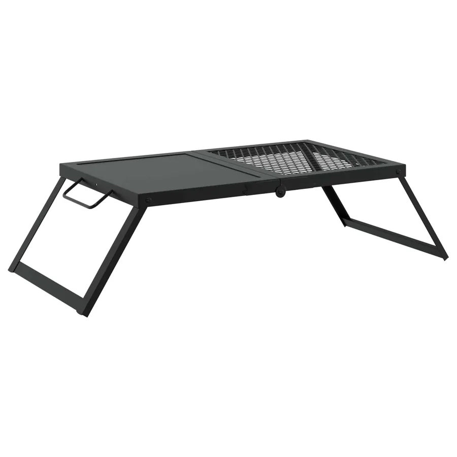 Gril de camping pliable Noir 31,5 x 26,5 x 4 cm Acier allié - 6