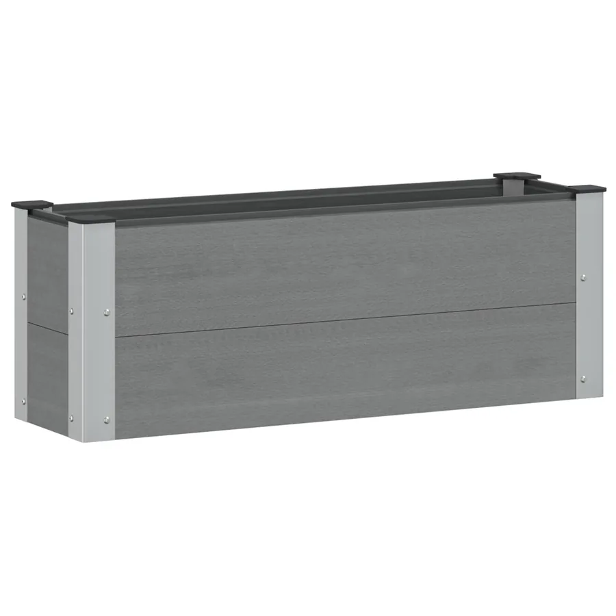 Jardinière surélevée Gris 100 x 30 x 36 cm - 2
