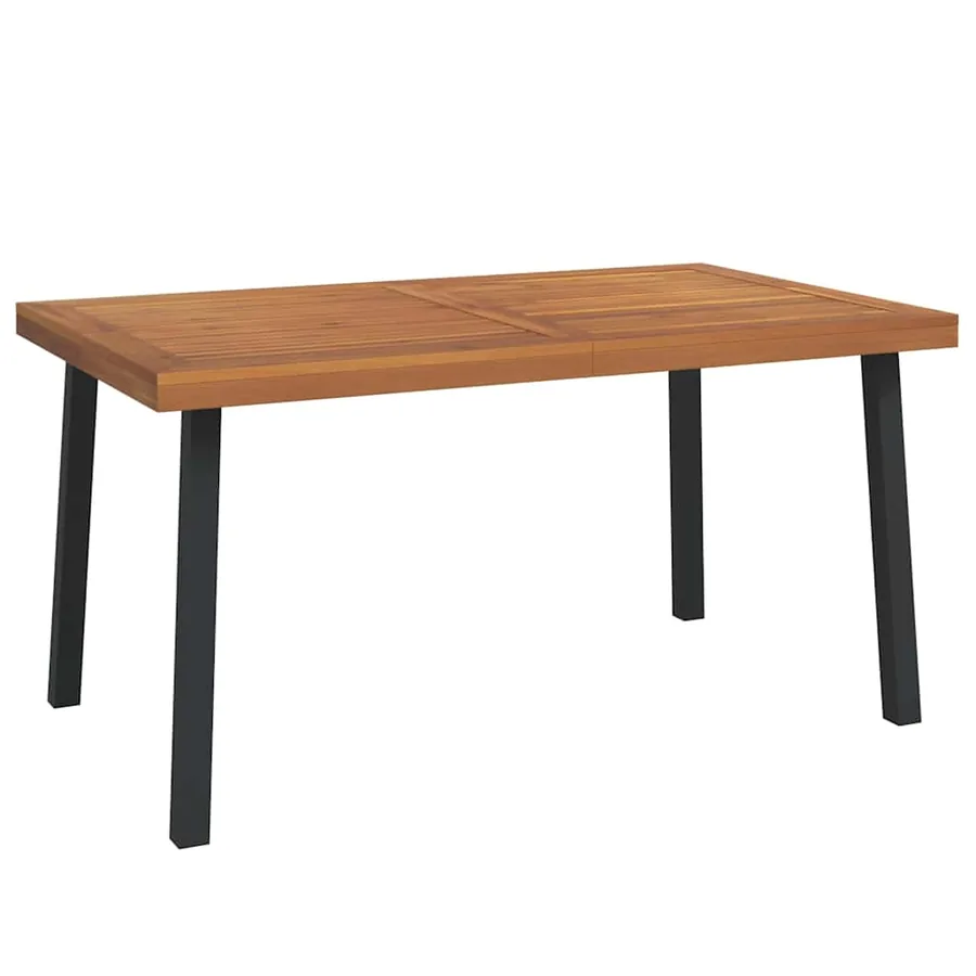 Table de jardin 150x90x75 cm Bois d'acacia solide - 2