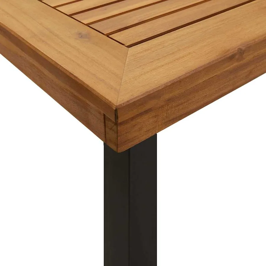 Table de jardin 150x90x75 cm Bois d'acacia solide - 6