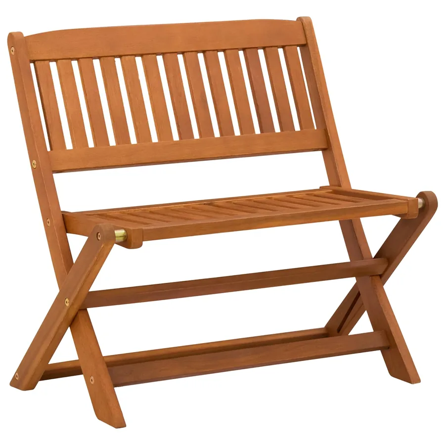 Banc d'enfants Marron 61 x 38 x 57 cm Bois d'eucalyptus massif - 2