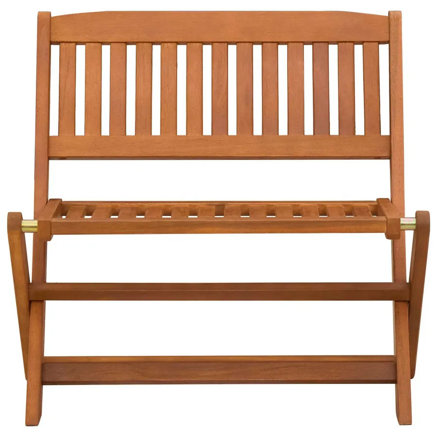 Banc d'enfants Marron 61 x 38 x 57 cm Bois d'eucalyptus massif - 3