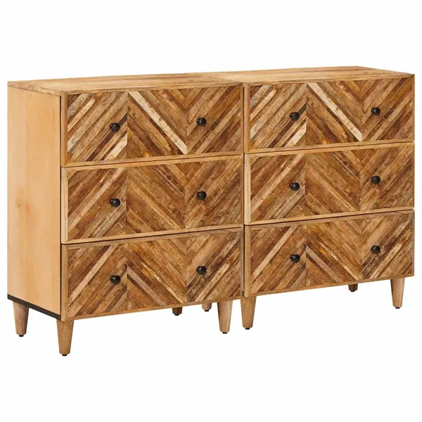 Armoires de rangement 2 pcs Marron 60 x 33,5 x 75 cm