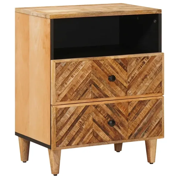 Table de chevet Marron 50 x 33 x 60 cm Bois de mangue massif