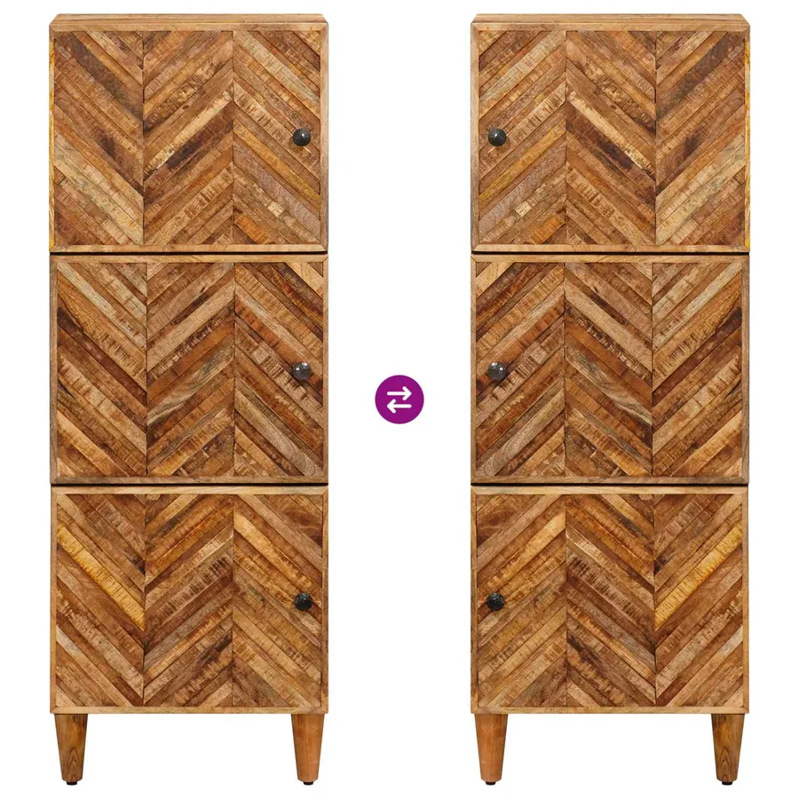 Armoires de rangement avec stockage Marron 40 x 33,5 x 110 cm - 10