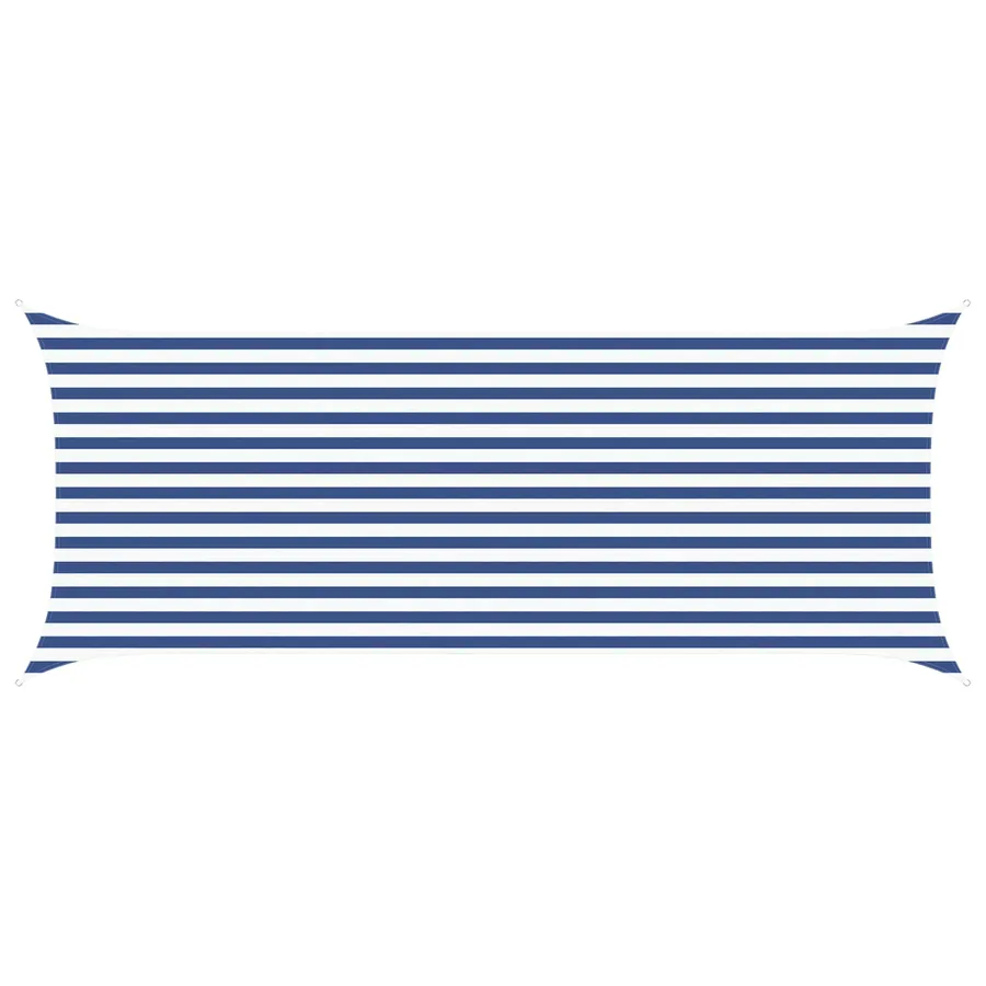 Voile d'ombre Bleu et Blanc 5 x 2 m 100 % polyester Oxford - 2