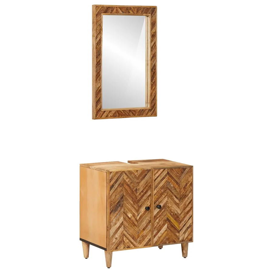 Ensemble de Meubles de Salle de Bain Montage mural 2 pcs