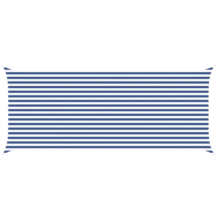 Voile d'ombre Bleu et Blanc 6 x 2,5 m 100 % polyester Oxford - 2