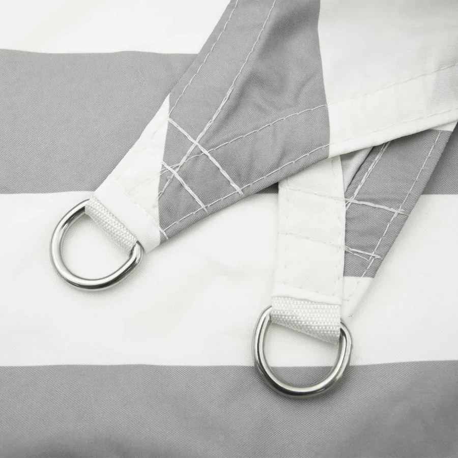 Voile d'ombre Gris clair et blanc 3,5 x 2 m - 5
