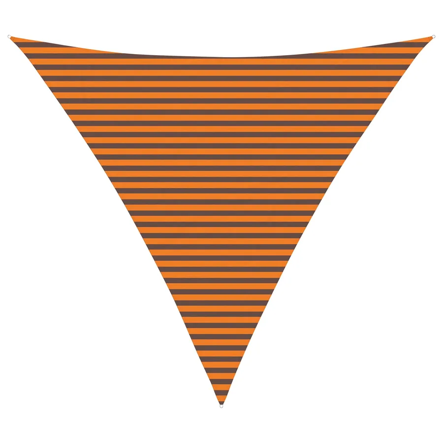 Voile d'ombre Orange et marron 5 x 5 x 5 m - 2