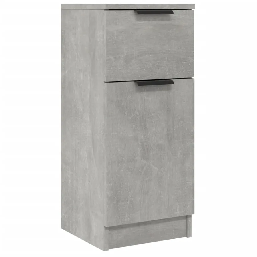 Buffet Gris béton 30x30x70 cm Bois d'ingénierie - 2