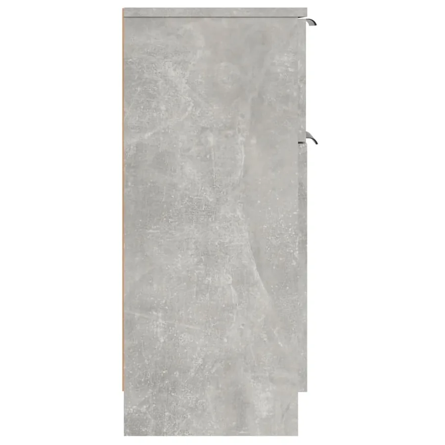 Buffet Gris béton 30x30x70 cm Bois d'ingénierie - 6