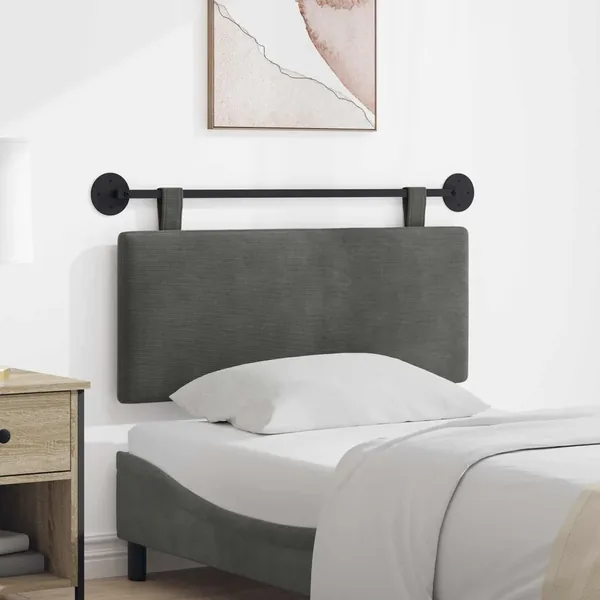 Tête de lit suspendue Tissu en velours côtelé