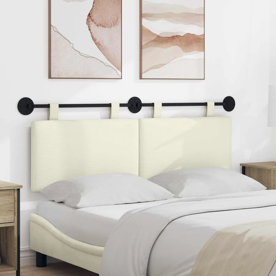 Tête de lit suspendue Tissu en velours côtelé