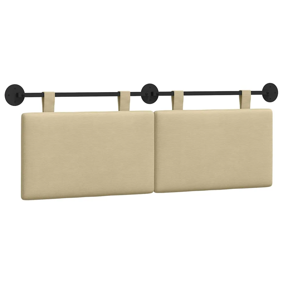 Tête de lit suspendue Tissu en velours côtelé - 2
