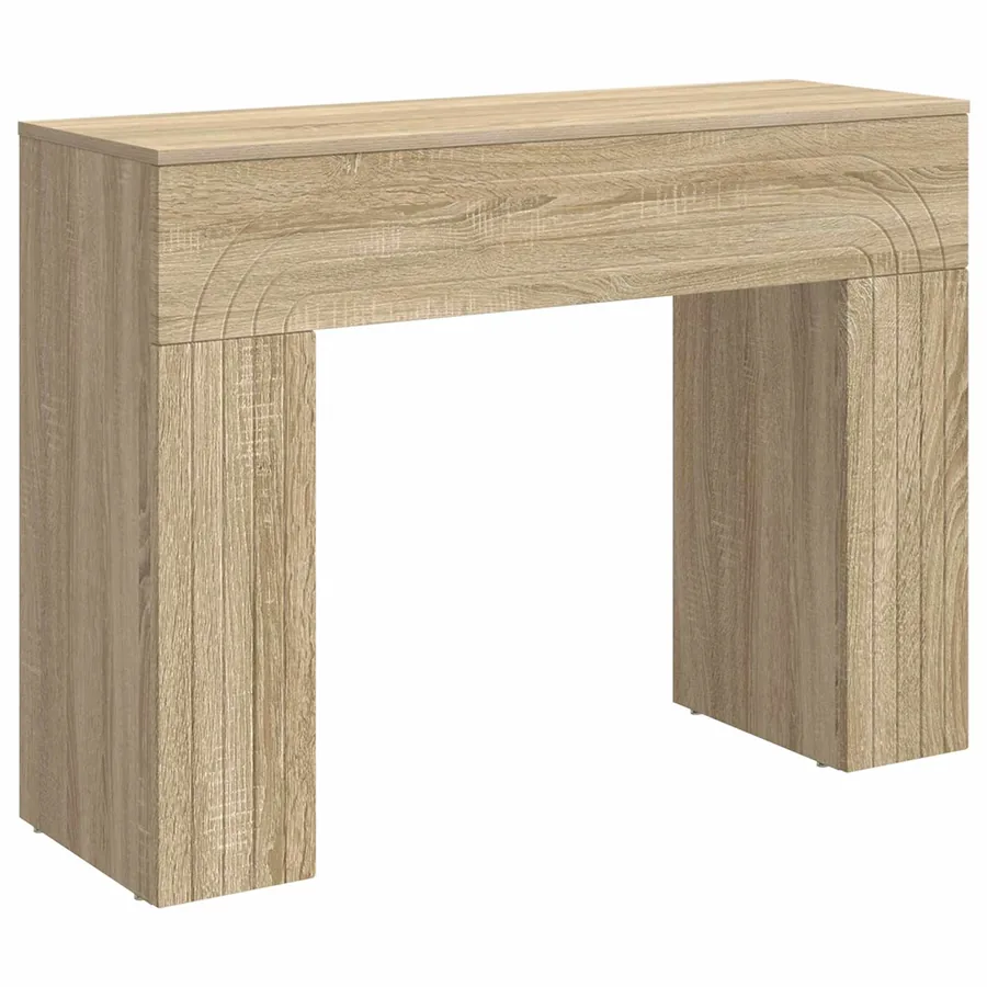Table basse Chêne Sonoma 102 x 35 x 75 cm Bois d'ingénierie - 2