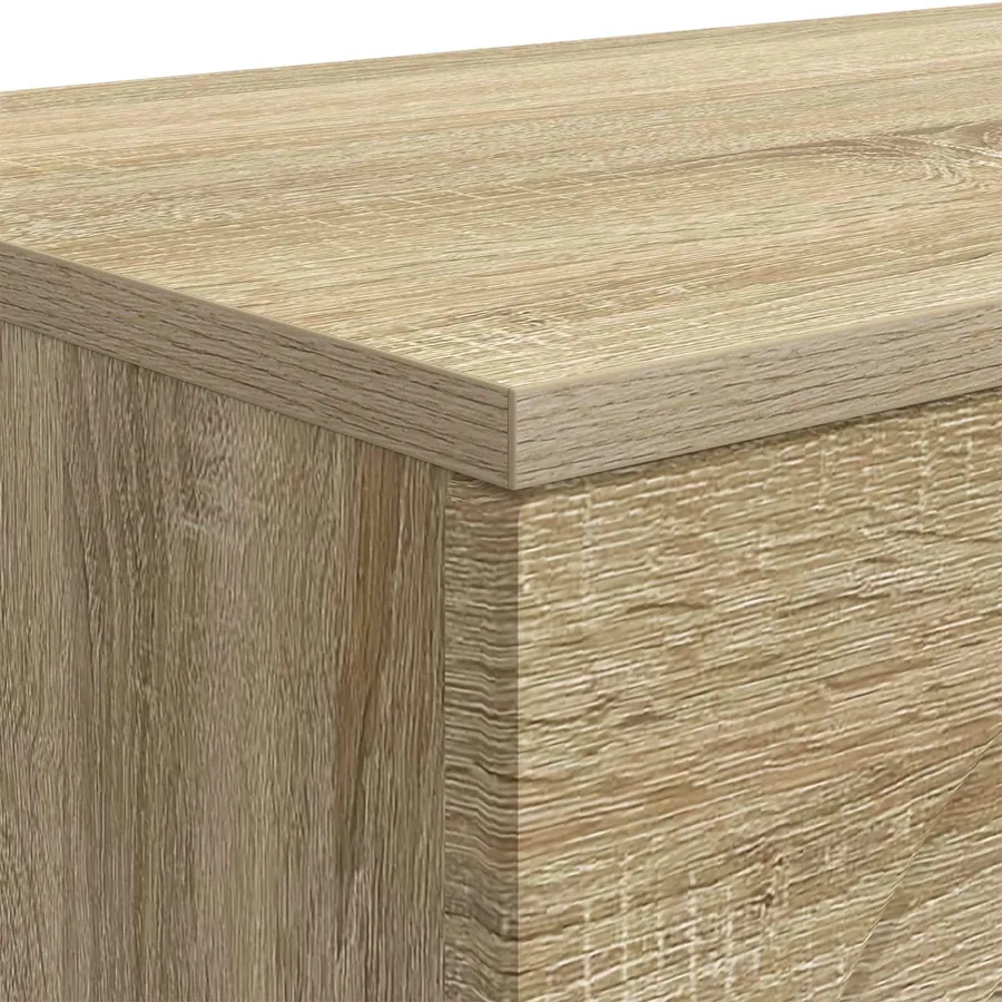 Table basse Chêne Sonoma 102 x 35 x 75 cm Bois d'ingénierie - 8