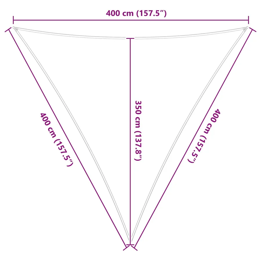 Voile d'ombre Bleu et Blanc 4 x 4 x 4 m 100 % polyester Oxford - 8
