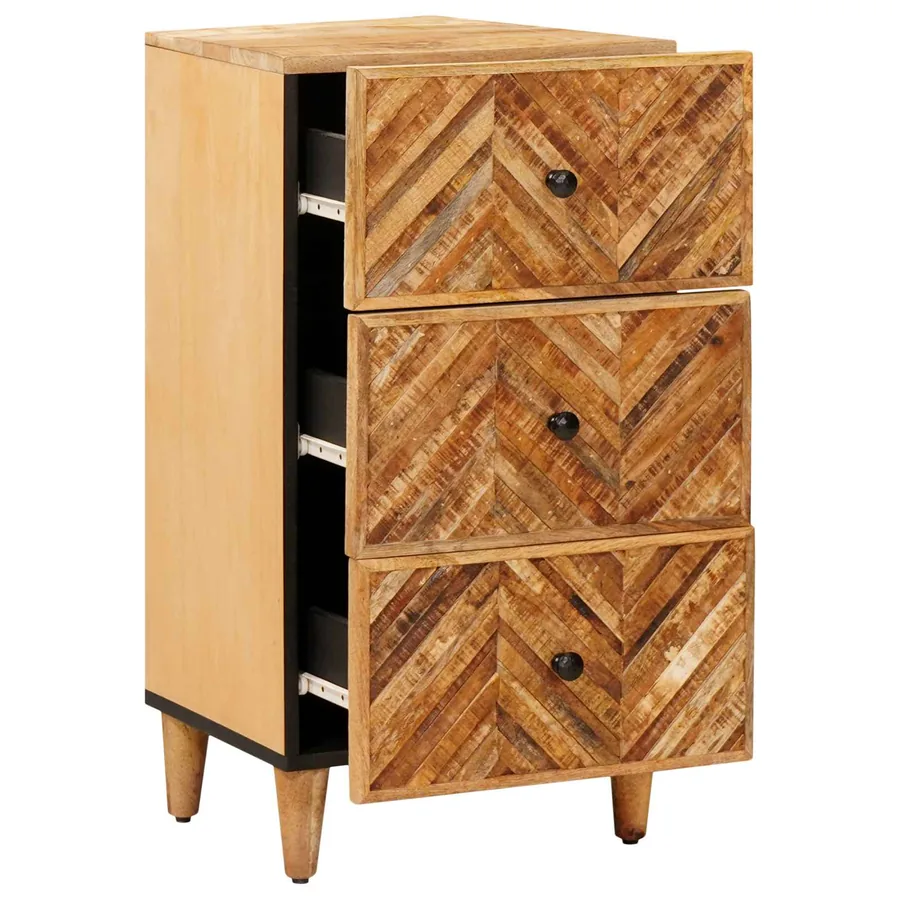 Armoires de rangement avec tiroir Marron 40 x 33,5 x 75 cm - 2