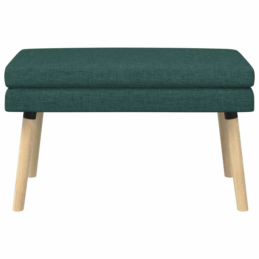 Banc à double couche Vert foncé 80 x 40 x 47 cm Tissu - 5