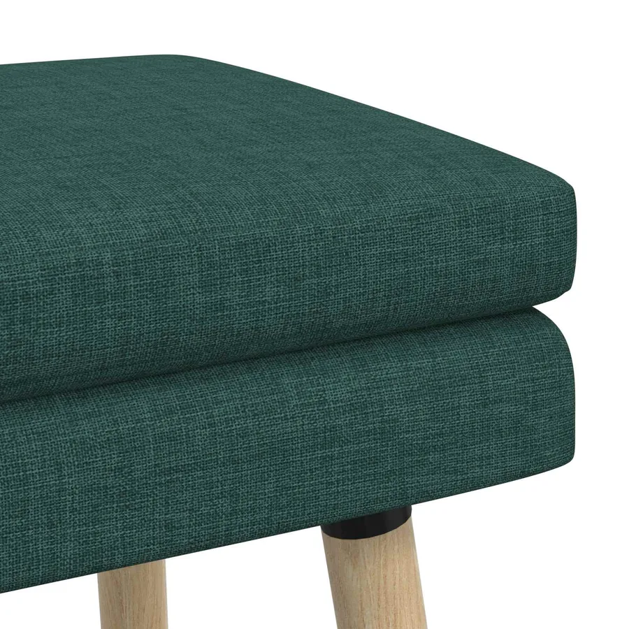 Banc à double couche Vert foncé 80 x 40 x 47 cm Tissu - 6
