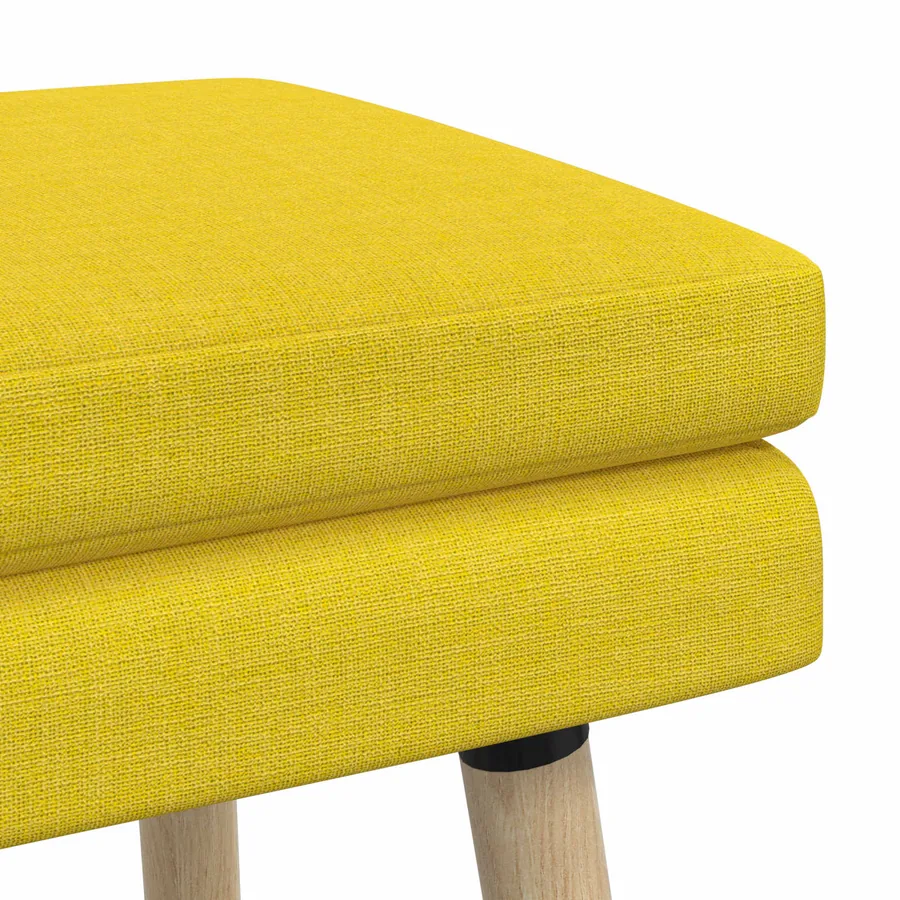 Banc à double couche Jaune clair 80 x 40 x 47 cm Tissu - 6