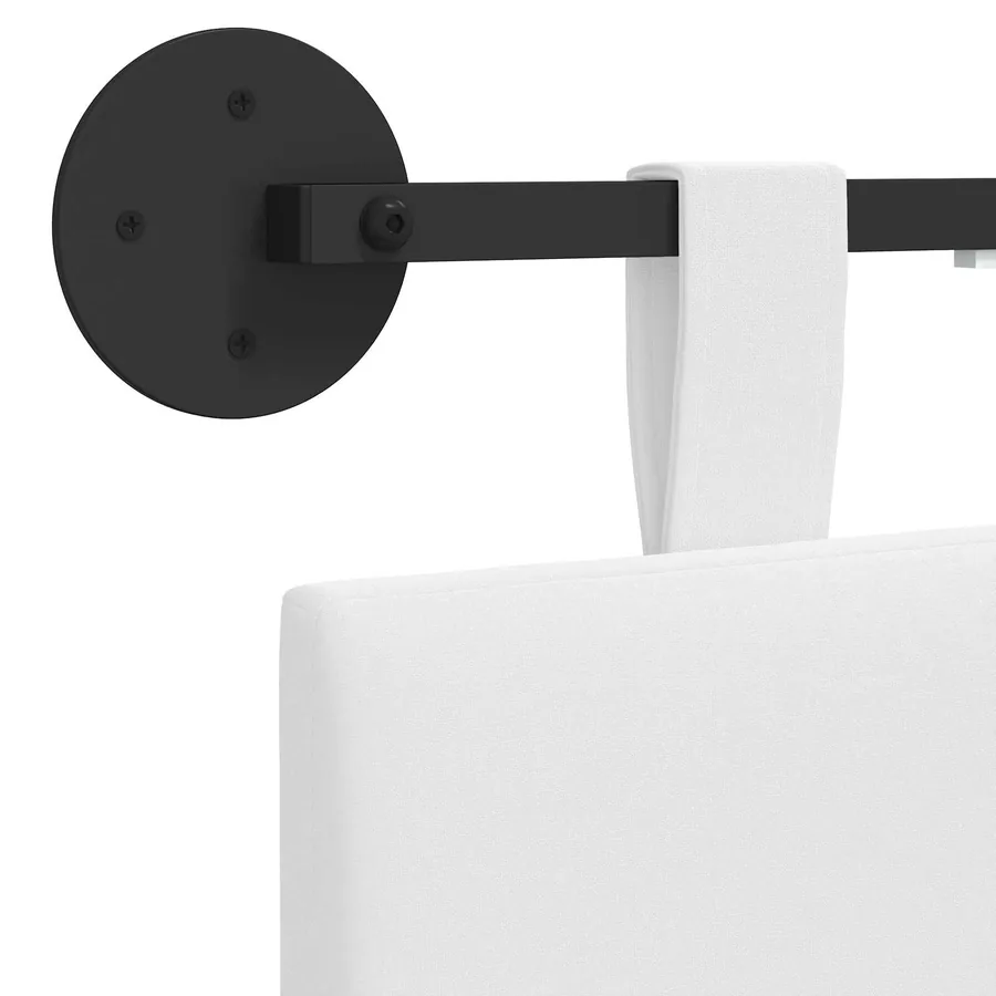 Tête de lit suspendue Avec lumière LED Blanc Tissu - 10