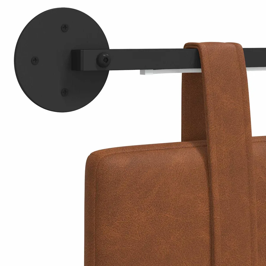 Tête de lit suspendue Avec lumière LED Marron PU antique - 10
