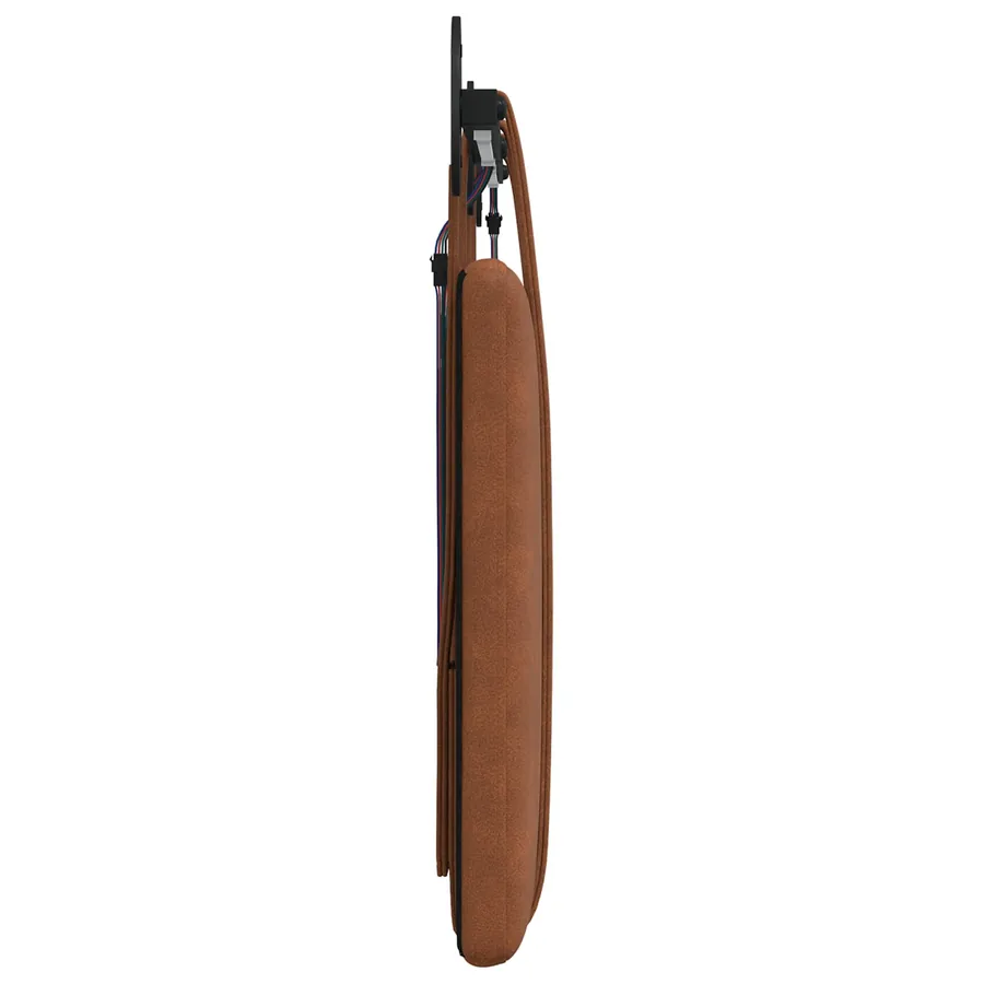 Tête de lit suspendue Avec lumière LED Marron PU antique - 7