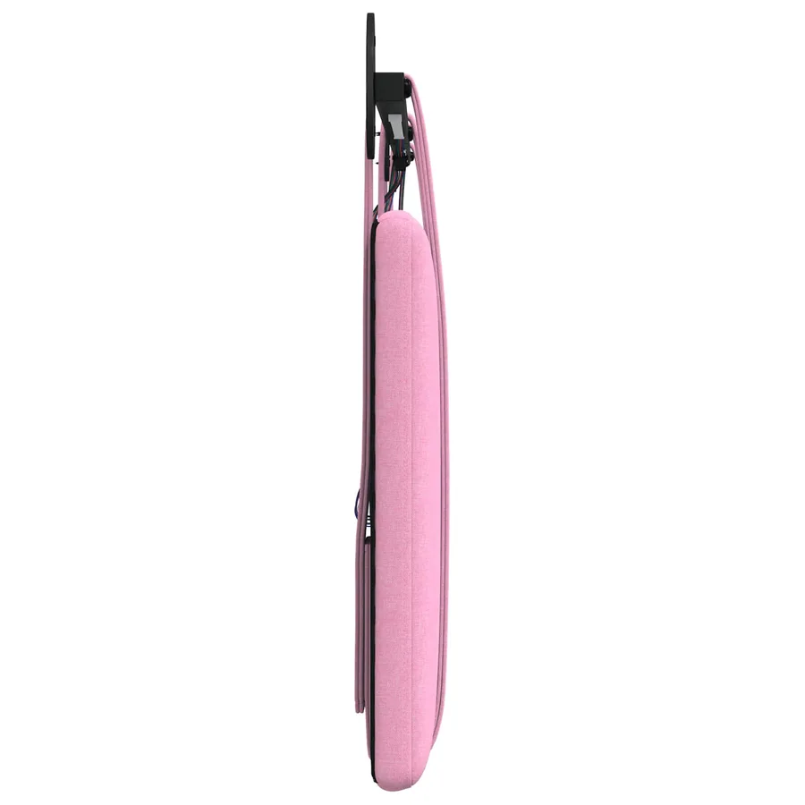 Tête de lit suspendue Avec lumière LED Rose Tissu - 7