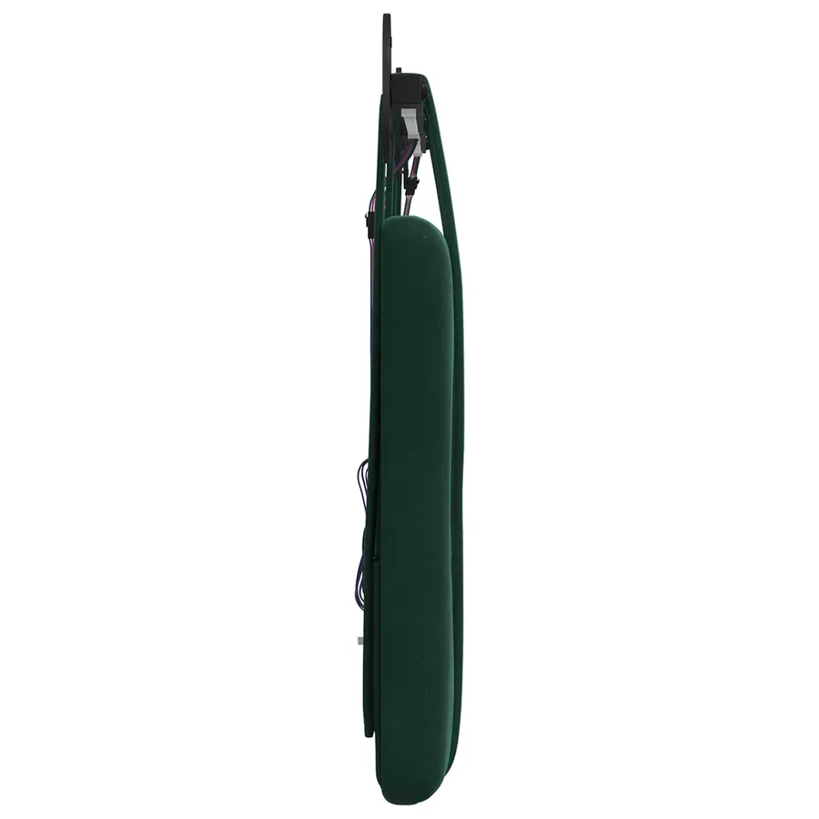 Tête de lit suspendue Avec lumière LED Vert foncé Velours - 7