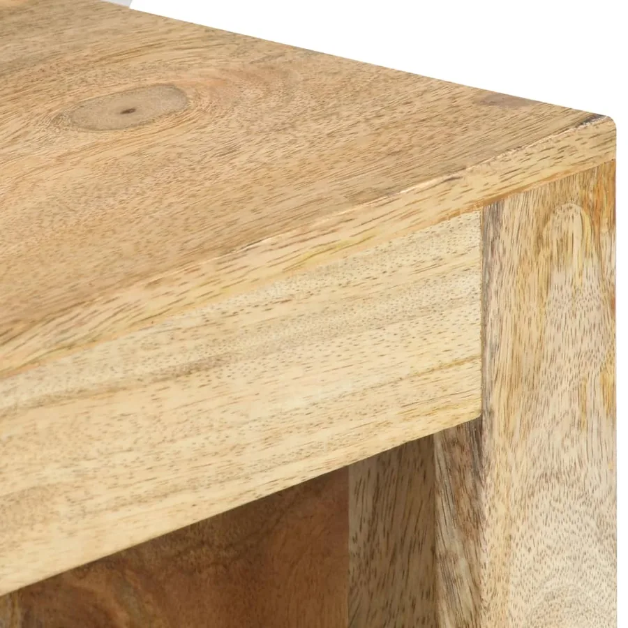 Meuble TV d'angle 90x45x45 cm Bois de manguier solide - 5
