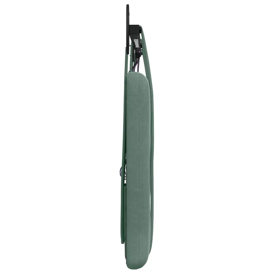 Tête de lit suspendue Avec lumière LED Vert Mer Velours - 7