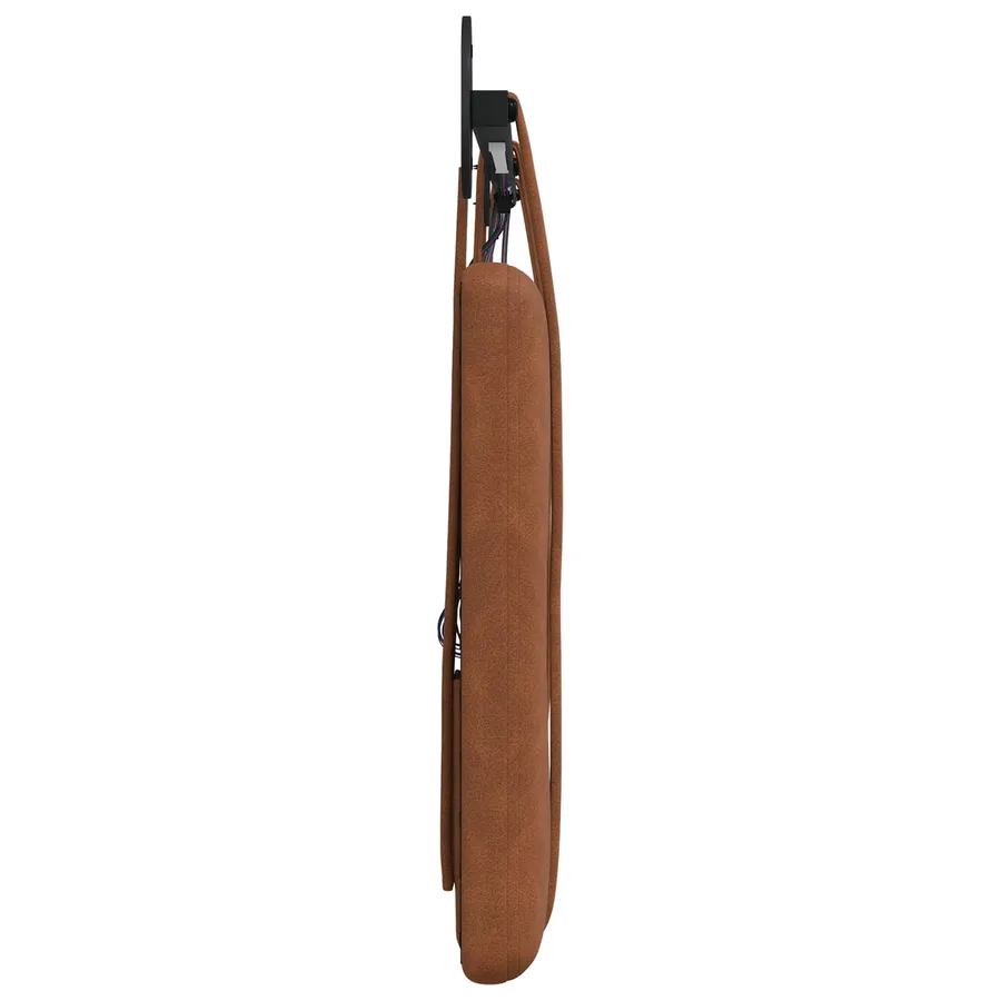 Tête de lit suspendue Avec lumière LED Marron PU antique - 7