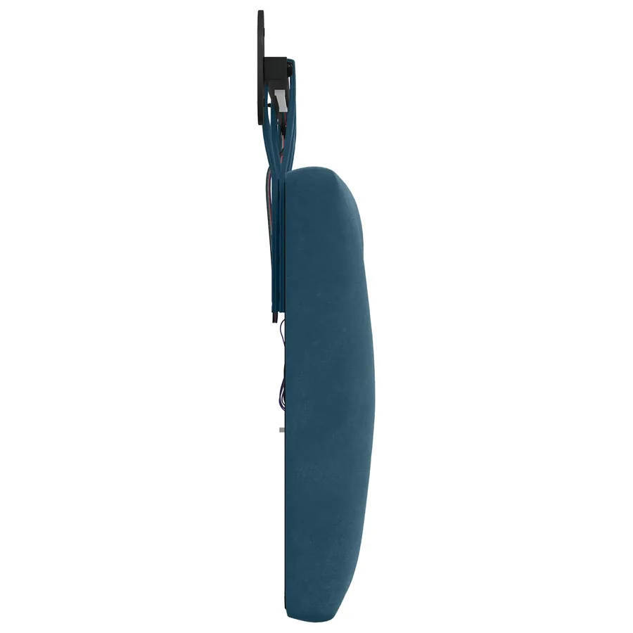 Tête de lit suspendue Avec lumière LED Bleu Velours - 7