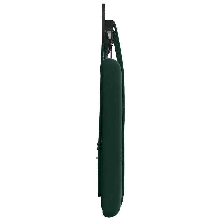 Tête de lit suspendue Avec lumière LED Vert foncé Velours - 7