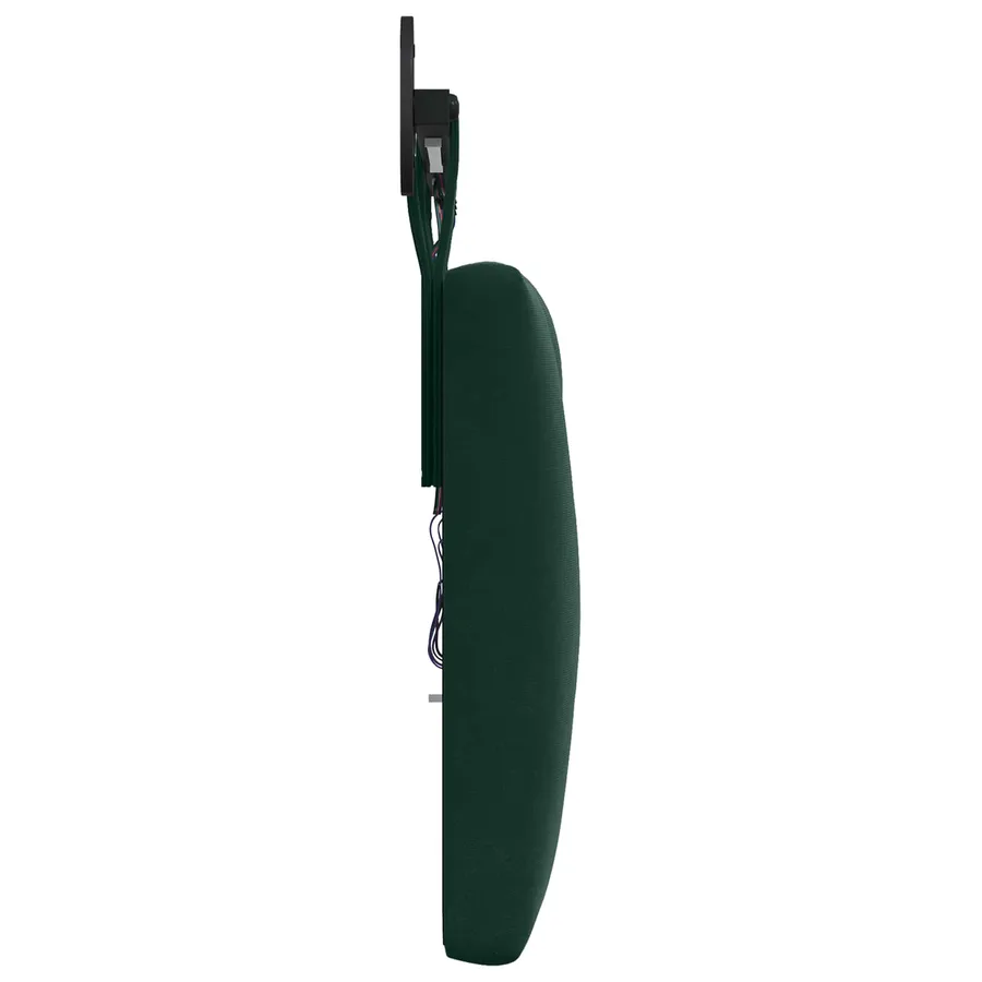 Tête de lit suspendue Avec lumière LED Vert foncé Velours - 7