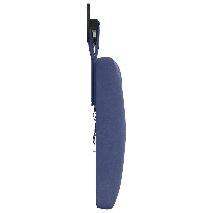 Tête de lit suspendue Avec lumière LED Bleu police Velours - 7