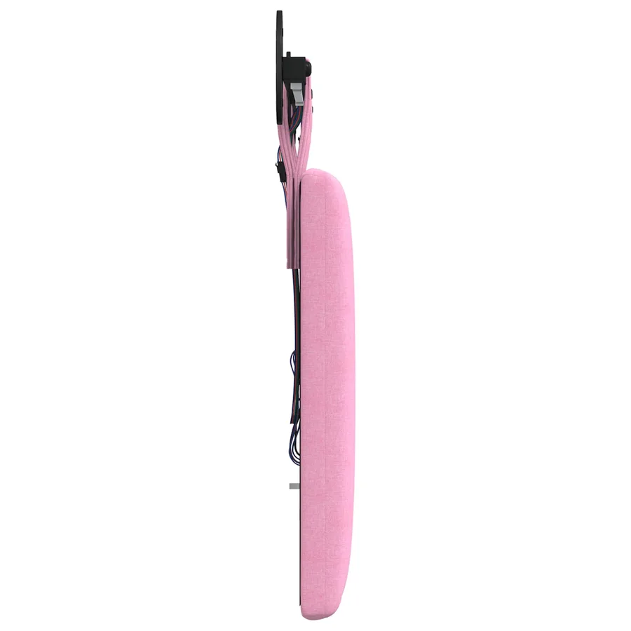 Tête de lit suspendue Avec lumière LED Rose Tissu - 7