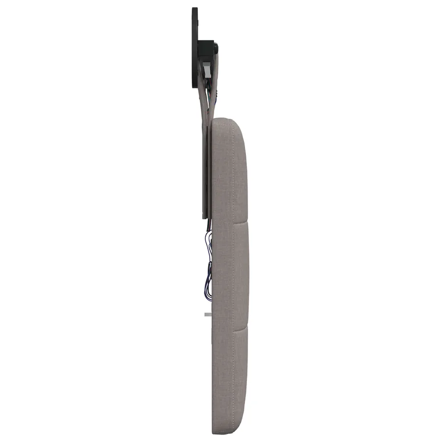 Tête de lit suspendue Avec lumière LED Taupe Tissu - 7