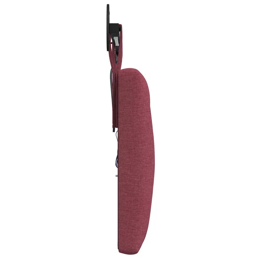 Tête de lit suspendue Avec lumière LED Bordeaux Tissu - 7