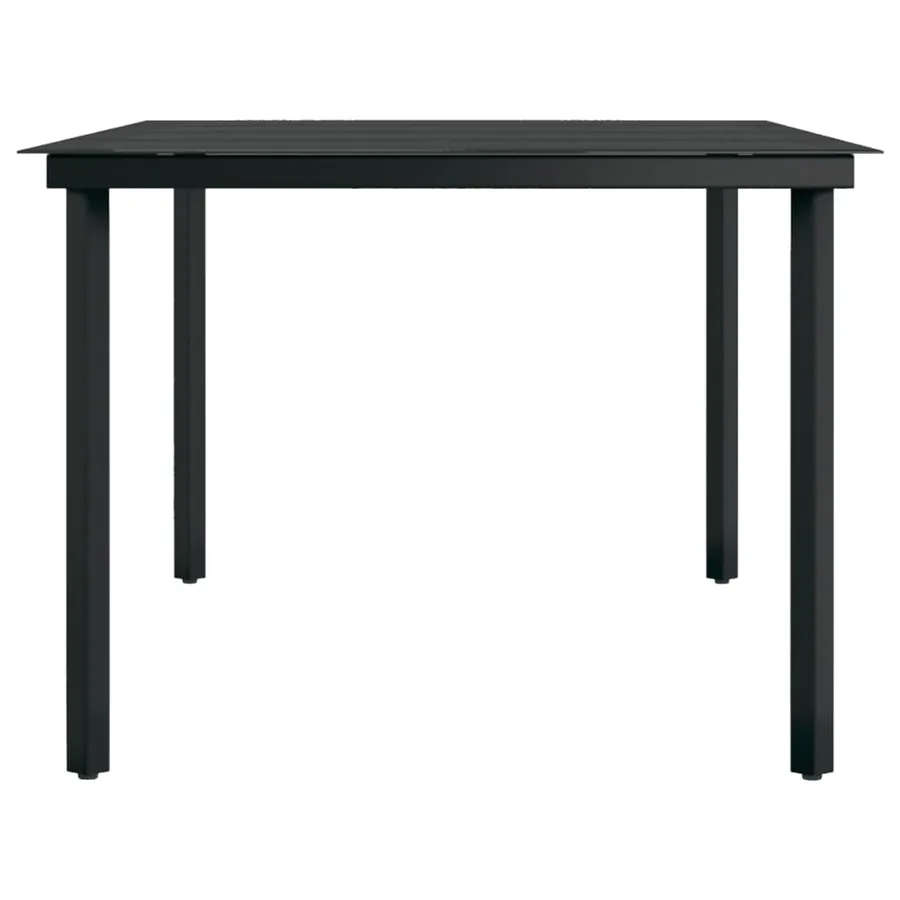 Ensemble à manger de jardin avec coussins 7 pcs Noir - 8